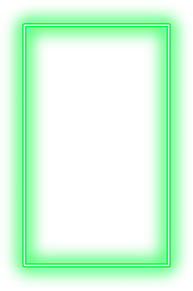 Green Rectangular Neon Light